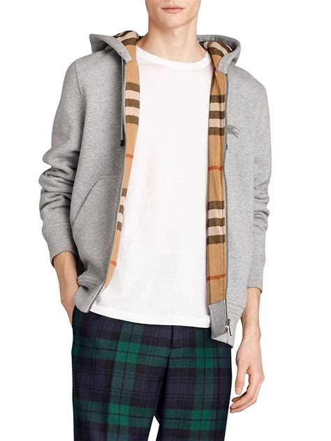 burberry hoodie boys|burberry men's half zip pullover.